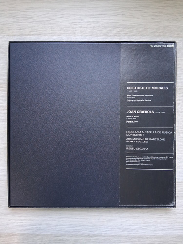 Escolania and Capella de Musica Montserrat, Ars Musicae de Barcelone, Ireneu Segarra -  Missa Quaeramus cum pastoribus. Missa de batalla. Missa de gloria (Cristobal de Morales, Joan Cererols, 2 viniluri)