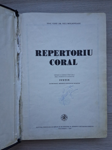 Nicu Moldoveanu - Repertoriu coral (partituri)