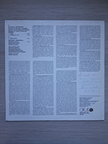 Orchestra Filarmonicii Slovace, Bystrik Rezucha, Alexander Cattarino - Concert in Fa major pentru pian si orchestra. Warsaw concerto (George Gershwin, Richard Addinsell)