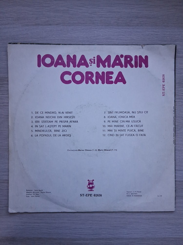Ioana Cornea, Marin Cornea - De ce mandro, n-ai venit