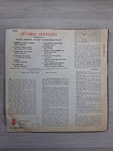 Orchestra Electrecord, Alexandru Imre - Stilurile Dixieland, Chicago si New Orleans Revival