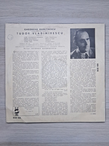 Orchestra Simfonica a Filarmonicii de Stat George Enescu, George Georgescu - Oratoriul eroic Tudor Vladimirescu. Partea I-a (Gheorghe Dumitrescu) 