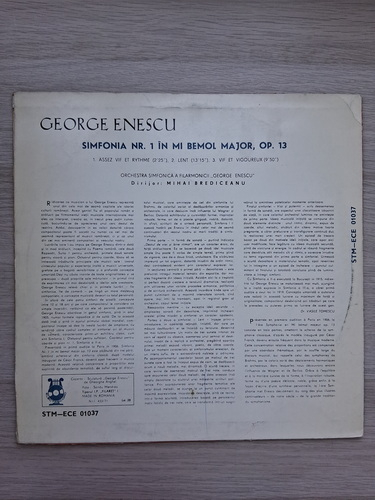 Orchestra simfonica a Filarmonicii George Enescu, George Georgescu - Simfonia nr. 1 in Mi bemol major, op. 13 (George Enescu)
