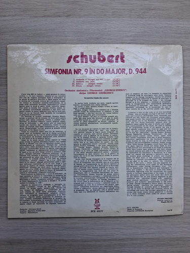 Orchestra simfonica a Filarmonicii George Enescu, George Georgescu - Symphony no. 9 in Do major, D. 944. The great. Simfonia nr. 9 in Do major, D. 944 (Franz Schubert)