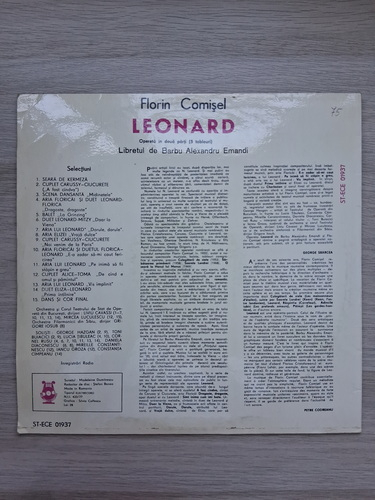 Orchestra Teatrului de Stat de Opereta din Bucuresti, Orchestra Cornel Popescu, Cornel Popescu - Leonard. Selectiuni (Florin Comisel)