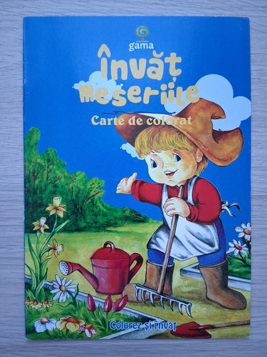 Invat meseriile. Carte de colorat