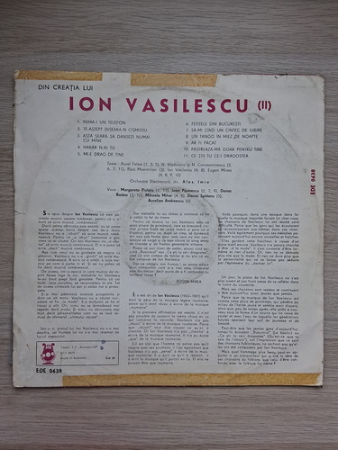 Orchestra Electrecord - Din creatia lui Ion Vasilescu (II)