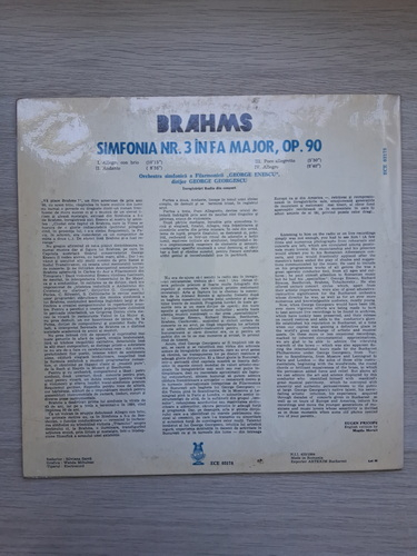 Orchestra simfonica a Filarmonicii George Enescu din Bucuresti, George Georgescu - Simfonia nr. 3 in Fa major, op. 90 (Johannes Brahms)