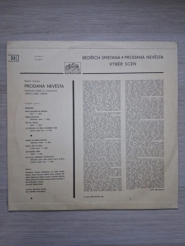 Orchestra Teatrului National din Praga, Corul Teatrului National din Praga, Drahomira Tikalova, Zdenek Chalabala - Mireasa vanduta (Bedrich Smetana)