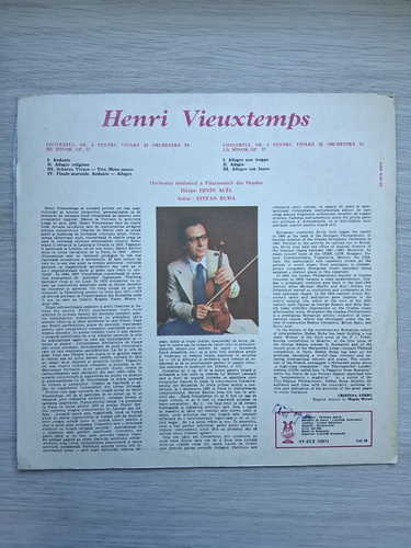 Orchestra Simfonica a Filarmonicii din Oradea, Ervin Acel, Stefan Ruha - Concertele nr. 4 in Re minor, op. 31 si nr. 5 in La minor, op. 37 pentru vioara si orchestra (Henri Vieuxtemps)