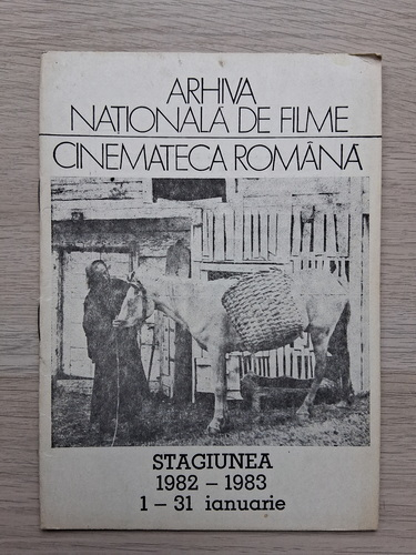 Arhiva nationala de filme. Cinemateca romana, Stagiunea 1982-1983, 1-31 ianuarie
