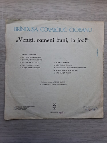 Brandusa Covalciuc Ciobanu, Orchestra Viorel Leanca, Viorel Leanca - Veniti, oameni buni, la joc!