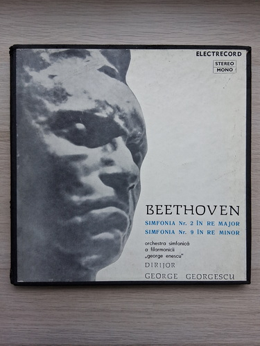 Orchestra Simfonica a Filarmonicii de Stat George Enescu, George Georgescu - Simfonia nr. 2 in Re major, Op. 36. Simfonia nr. 9 in Re minor, Op. 125 (Ludwig van Beethoven, 3 viniluri)