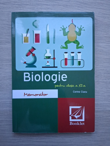 Corina Ciucu - Memorator de biologie, clasa a XI-a