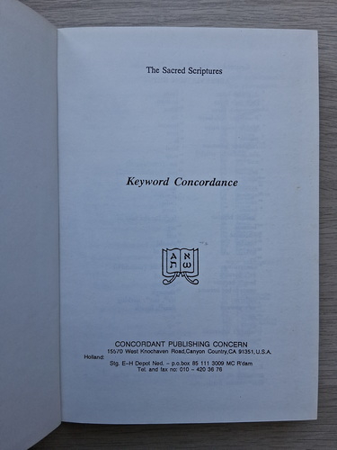 Keyword Concordance