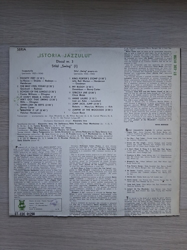Orchestra Electrecord, Alexandru Imre - Istoria Jazzului 3. Stilul Swing 
