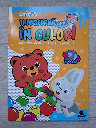 Transforma apa in culori. La joaca (carte de colorat)