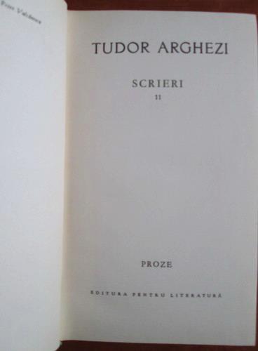 Tudor Arghezi - Scrieri (volumul 11)