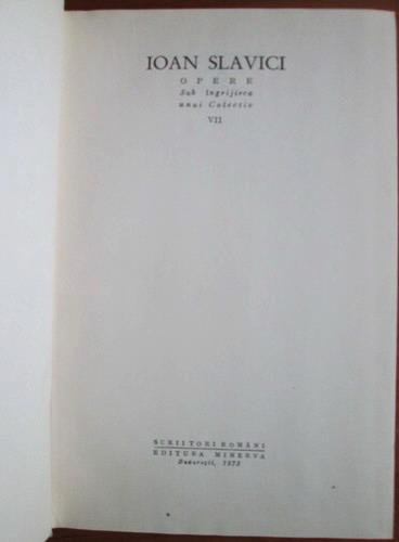 Ioan Slavici - Opere (volumul 7)