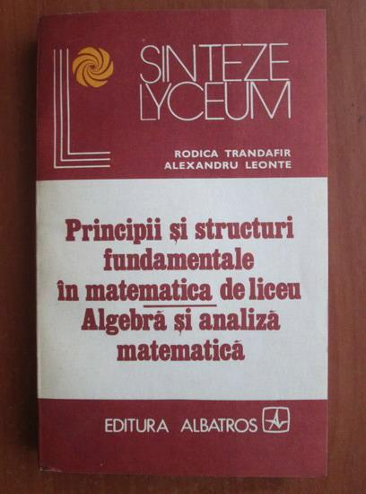 Anticariat: Rodica Trandafir - Principii si structuri fundamentale in matematica de liceu. Algebra si analiza matematica