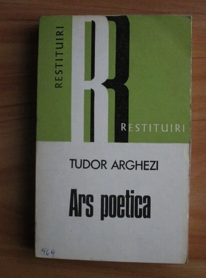 Anticariat: Tudor Arghezi - Ars poetica