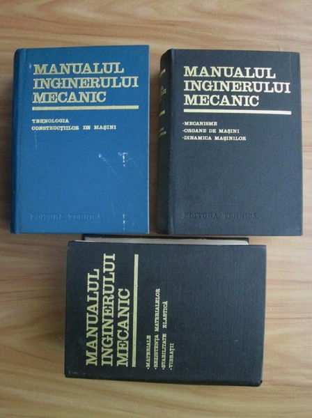 على أي حال مقدس سلبي  Manualul inginerului mecanic (3 volume) - Cumpără