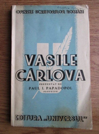 Anticariat: Paul I. Papadopol - Vasile Carlova (1942)