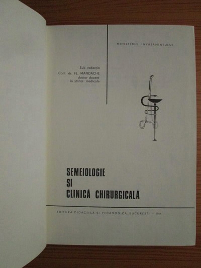 Florin Mandache - Semeiologie si clinica chirurgicala