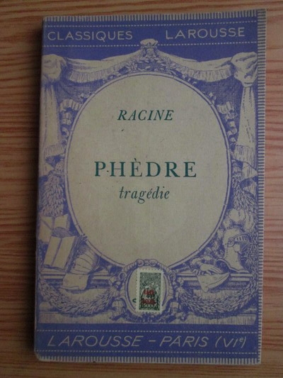 Anticariat: Racine - Phedre. Tragedie (1933)