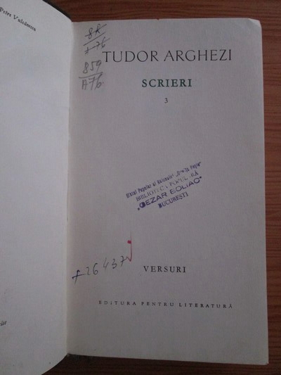 Tudor Arghezi - Scrieri (volumul 3)