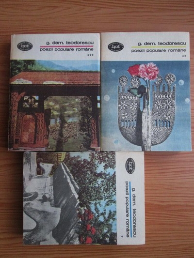 Anticariat: G. Dem. Teodorescu - Poezii populare romane (3 volume)