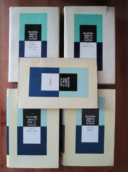 Anticariat: Filosofia greaca pana la Platon (4 volume + indici)