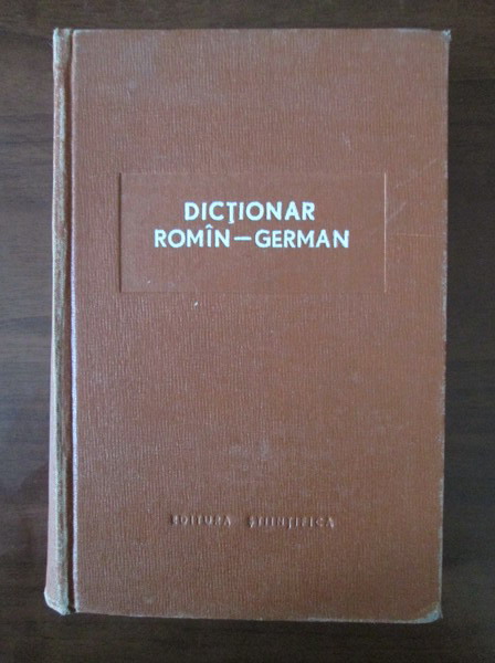 Mihai Isbasescu Dictionar Roman German Cump r 