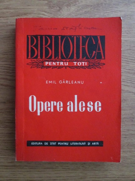 Anticariat: Emil Garleanu - Opere alese