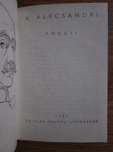 Vasile Alecsandri - Poezii ( Editie bibliografica format liliput)
