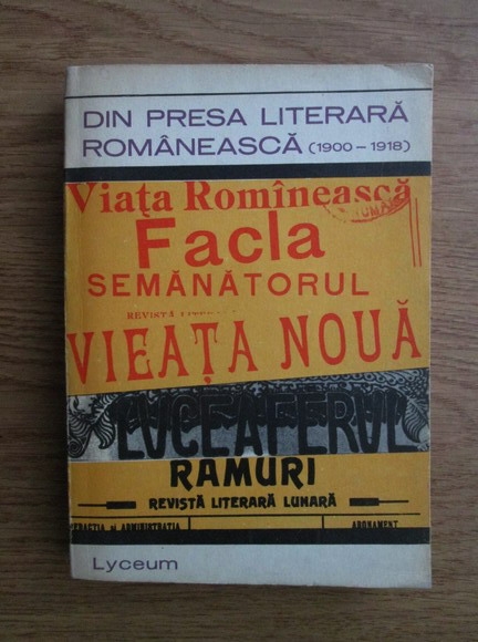 Anticariat: D. Murarasu - Din presa literara romaneasca