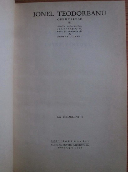 Ionel Teodoreanu - Opere alese (volumul 3)