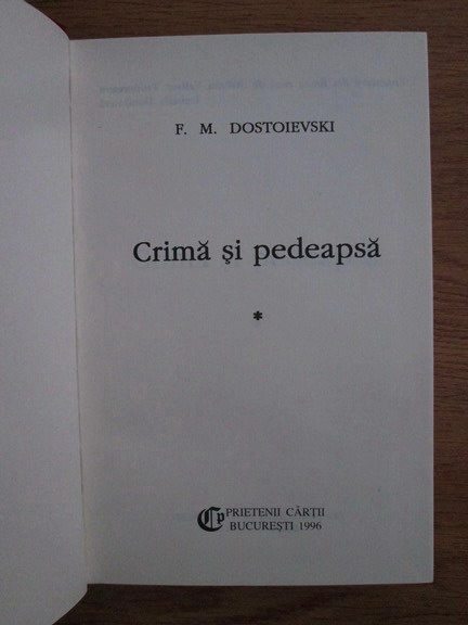 Dostoievski - Crima si pedeapsa (2 volume)