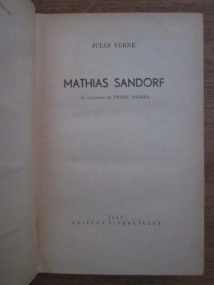 Jules Verne - Mathias Sandorf