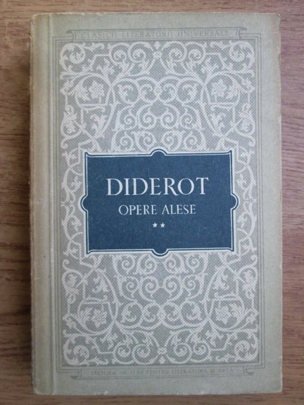 Anticariat: Denis Diderot - Opere alese (volumul 2)