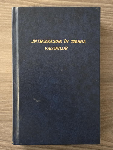 Tudor Vianu - Introducere in teoria valorilor (1942)