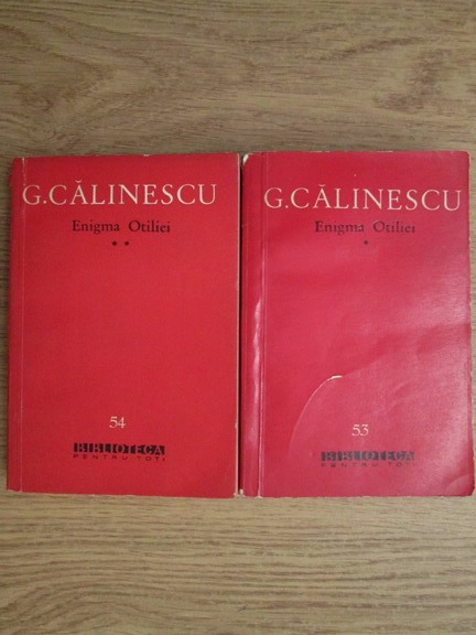 Anticariat: George Calinescu - Enigma Otiliei (2 volume)