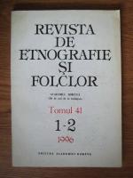 Revista de etnografie si folclor (tomul 41, nr. 1-2, 1996)