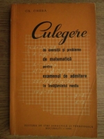 Grigore Gheba - Culegere de exercitii si probleme de matematica pentru examenul de admitere in invatamantul mediu