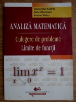 Gheorghe Andrei - Analiza matematica. Culegere de probleme. Limite de functii