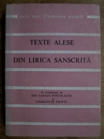 Texte alese din lirica sanscrita