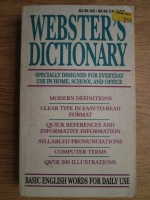 Webster's dictionary. Basic English words for daily use