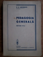 G. G. Antonescu - Pedagogia generala (1943)