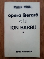 Marin Mincu - Opera literara a lui Ion Barbu