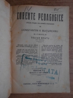 Constantin V. Butureanu - Curente pedagogice. Cateva pagini din istoria pedagogiei (1920)